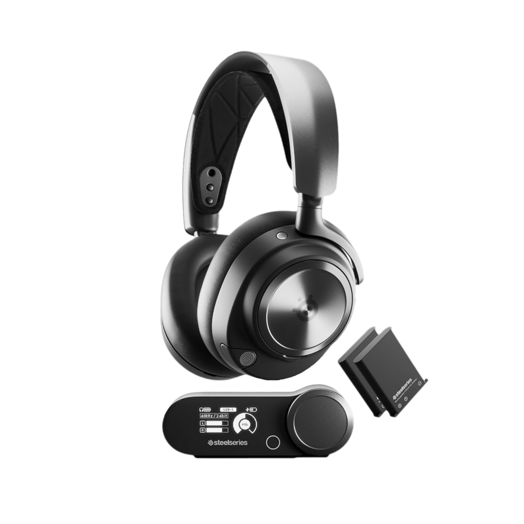 SteelSeries Arctis Nova Pro casque gaming haut de gamme adapté aux FPS avec réglages audio