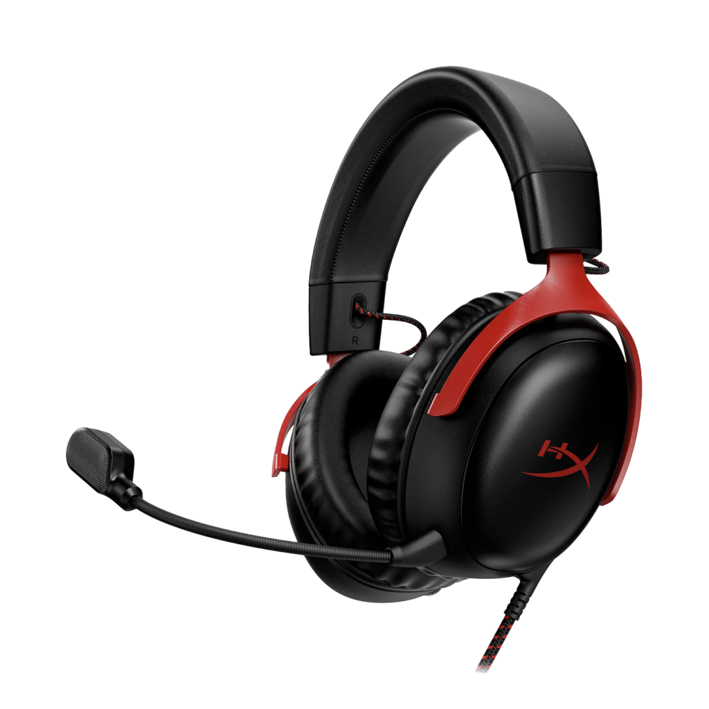 Casque gaming HyperX Cloud III filaire noir et rouge