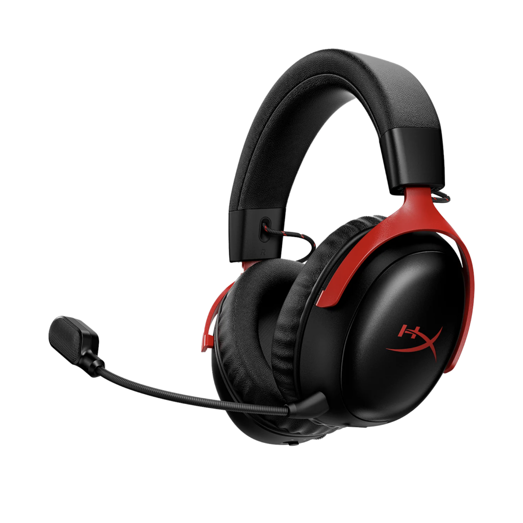 Casque gaming HyperX Cloud III S Wireless sans fil noir et rouge