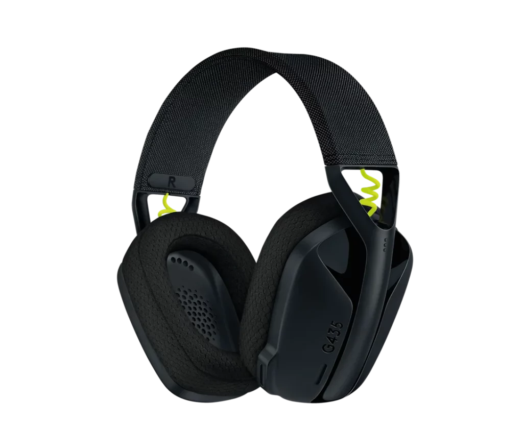 Logitech G435 LIGHTSPEED, casque gaming léger compatible PC et consoles.