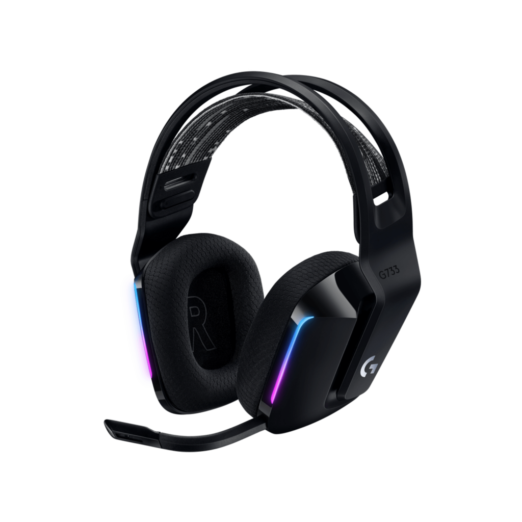 Logitech G733 LIGHTSPEED, casque gaming confortable pour PC et PlayStation.