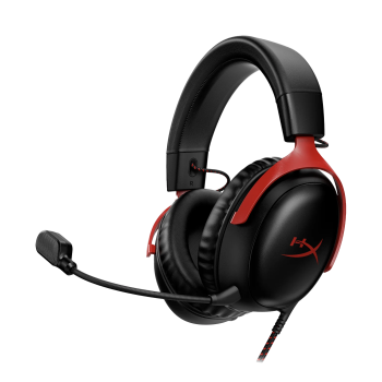 Casque gaming HyperX Cloud III filaire noir et rouge